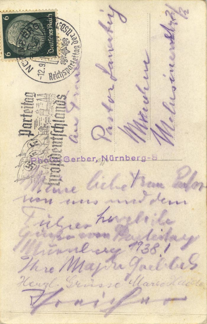 Magda &amp; Adolf Goebbels &amp; Hitler &amp; Autograph Autogramm | ID 16060341715325