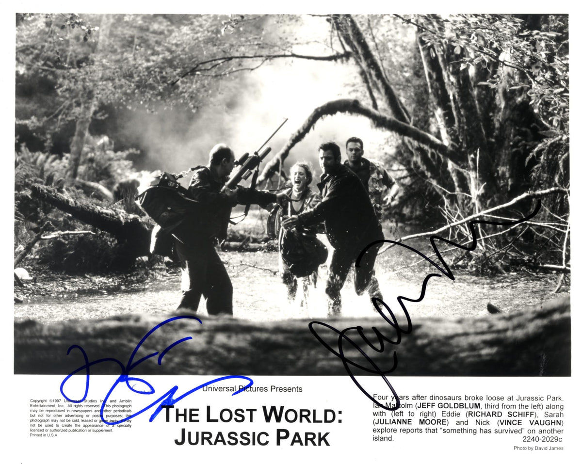 Julianne Moore & Jeff Goldblum `Jurassic Park` Autographs