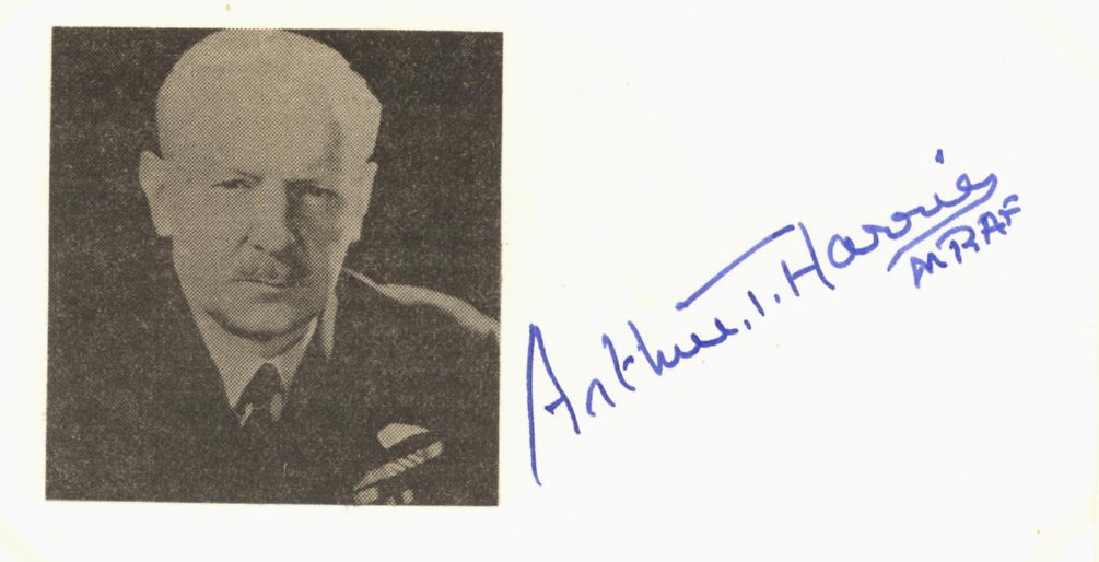 Arthur Harris Autogramm