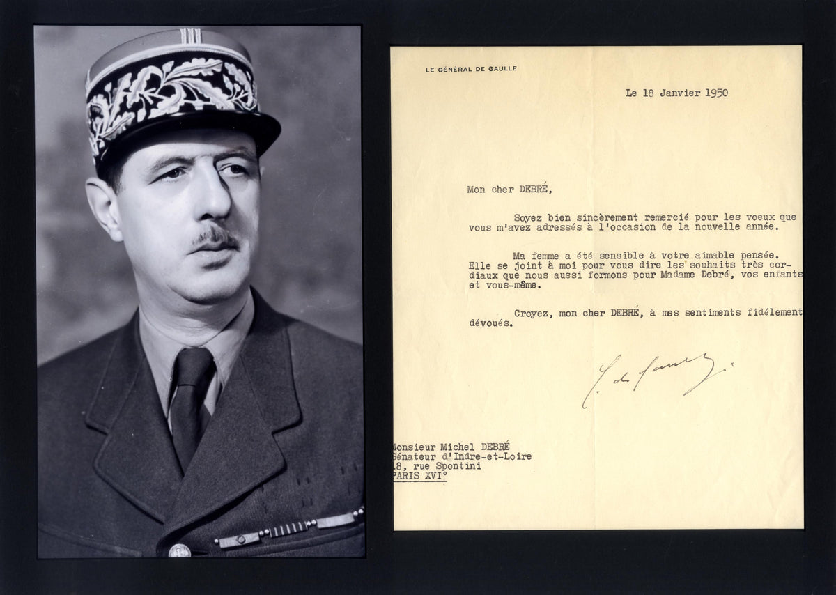 Charles de Gaulle Autogramm
