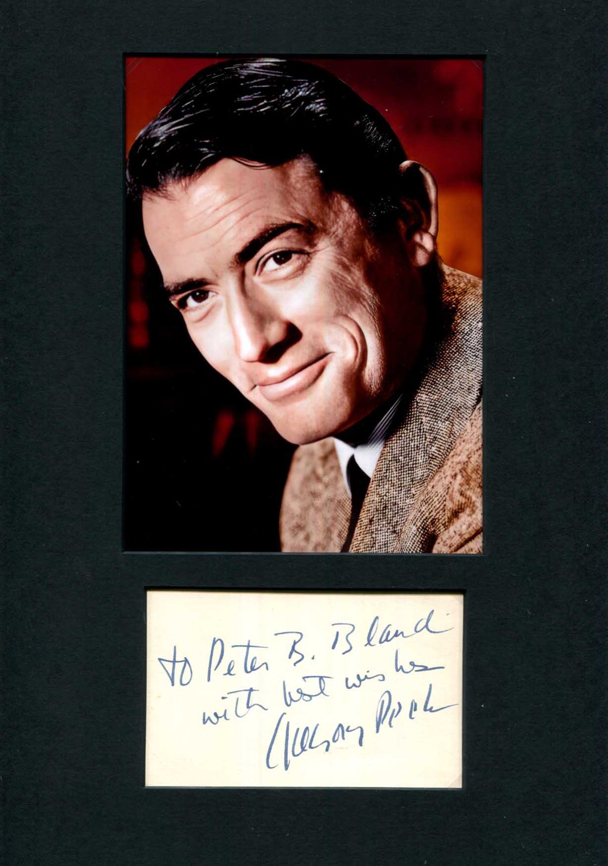 Gregory Peck Autograph Autogramm | ID 16070374687101