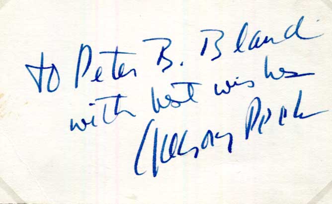 Gregory Peck Autograph Autogramm | ID 16070374687101