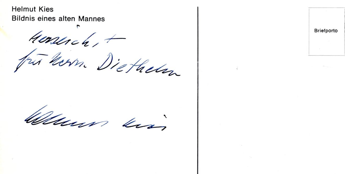 Helmut Kies Autogramm