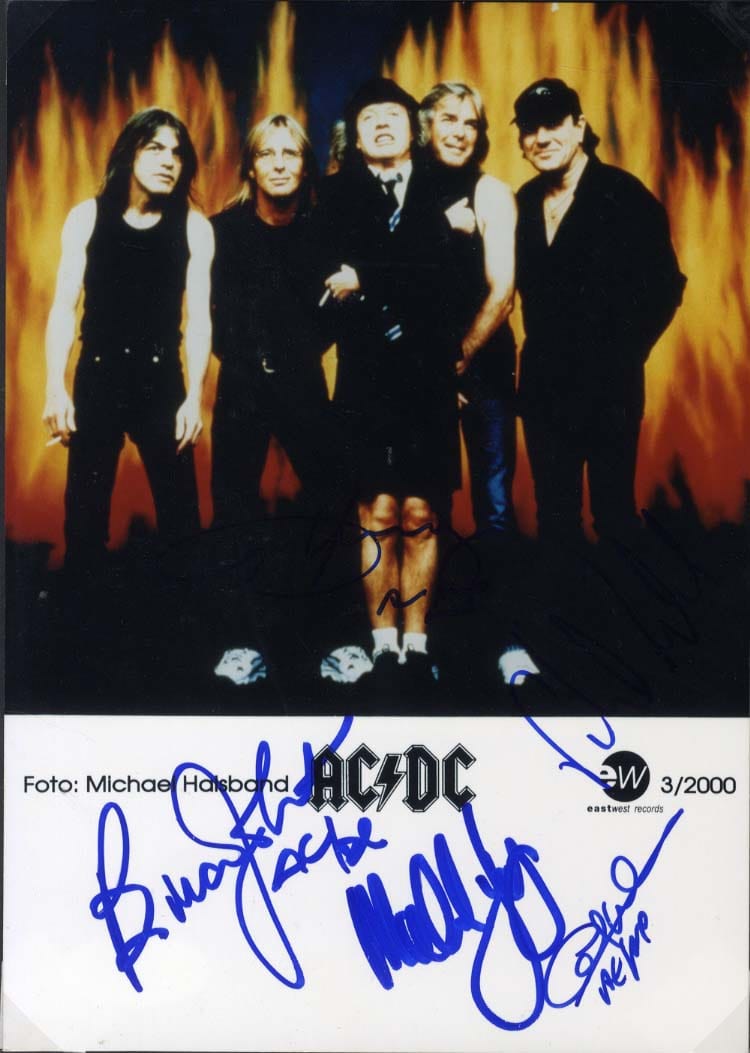  AC/DC Autograph Autogramm | ID 14601329344893