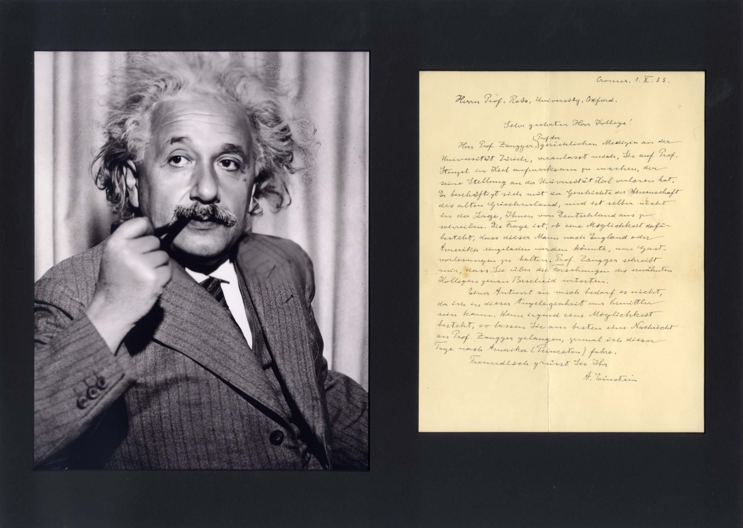 Albert Einstein Autograph Autogramm | ID 8096763805845