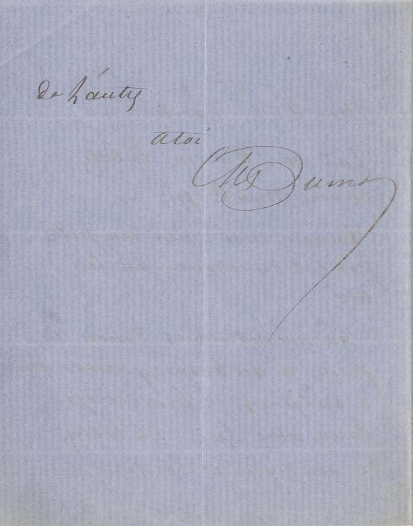 Alexandre Dumas Autograph Autogramm | ID 14601058550141