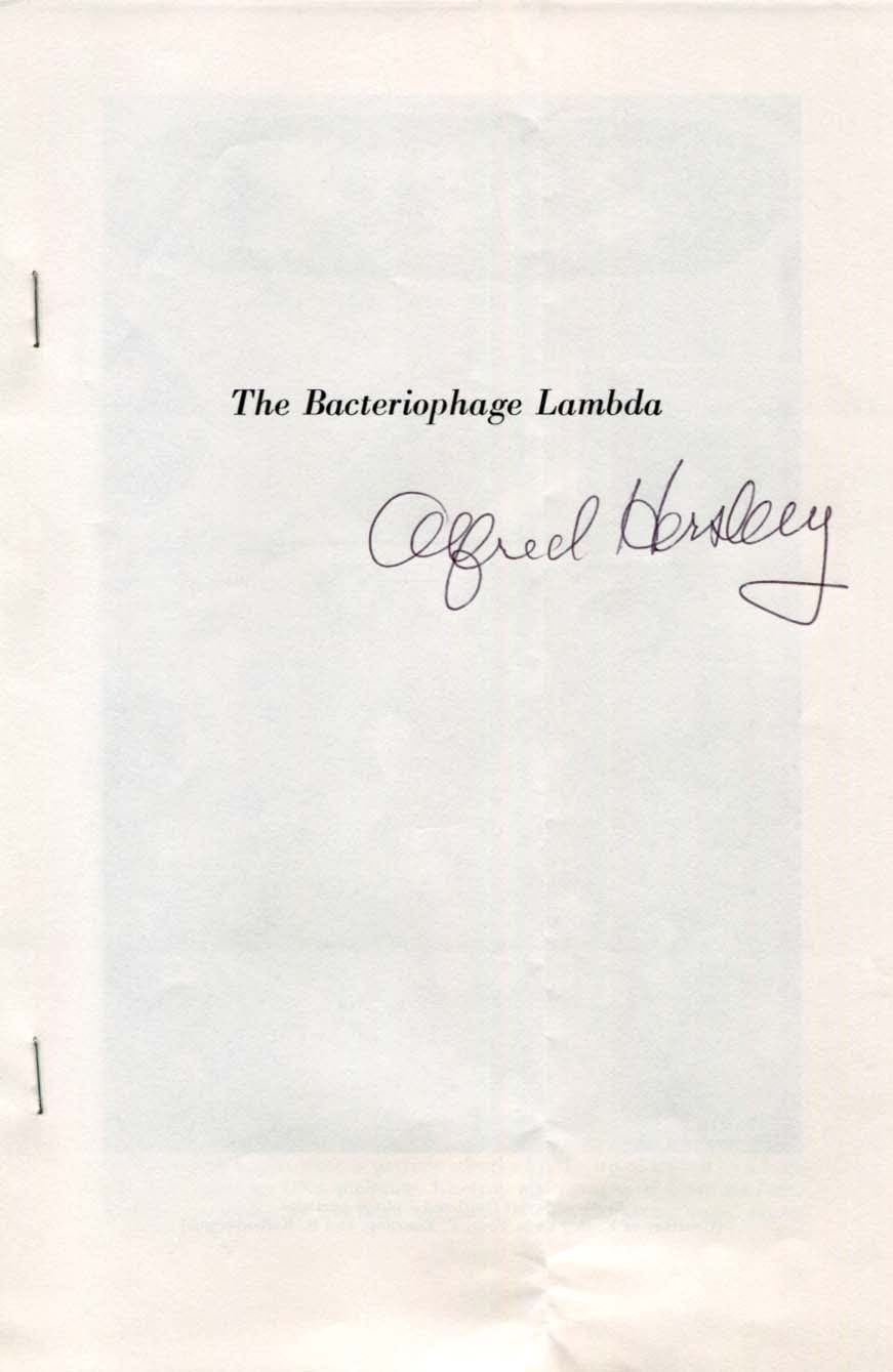 Alfred  Hershey Autograph Autogramm | ID 8278104932501