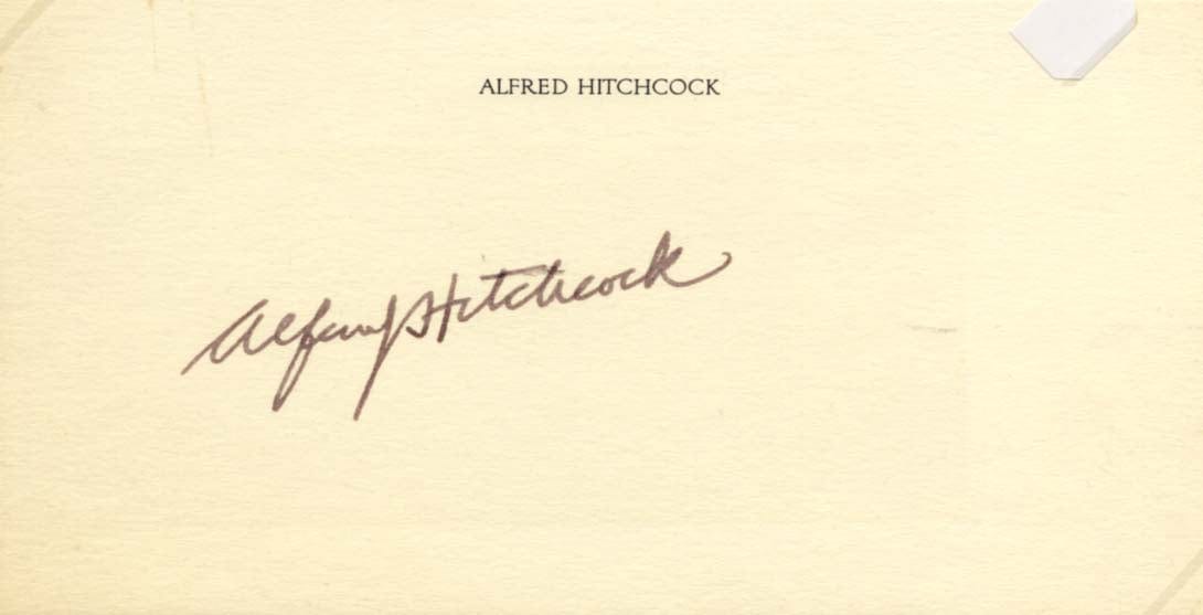 Alfred Hitchcock Autograph Autogramm | ID 14888578613629