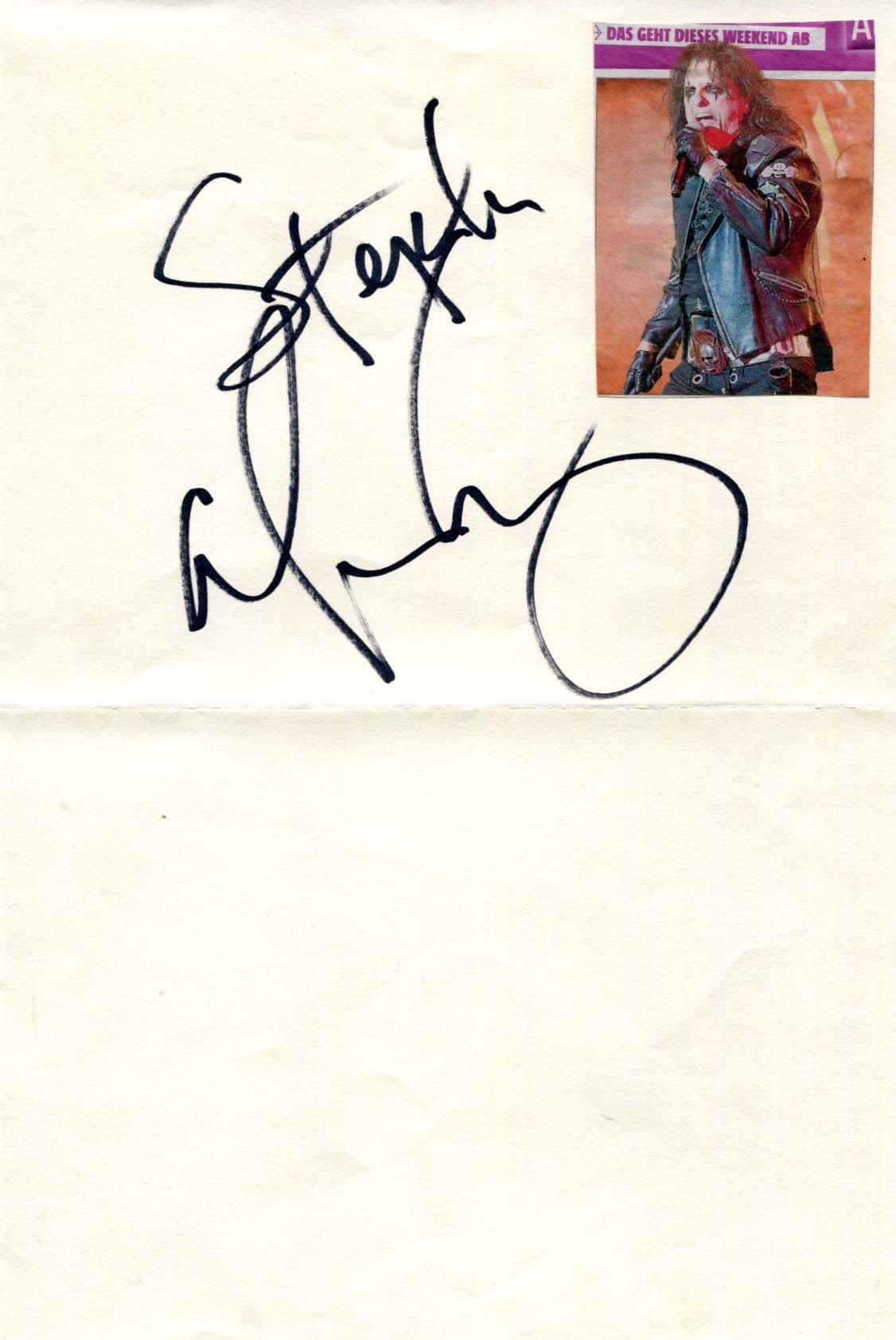 Alice Cooper Autograph Autogramm | ID 8259125674133