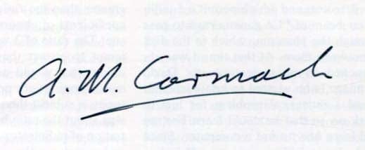 Allan McLeod  Cormack Autograph Autogramm | ID 8277761556629