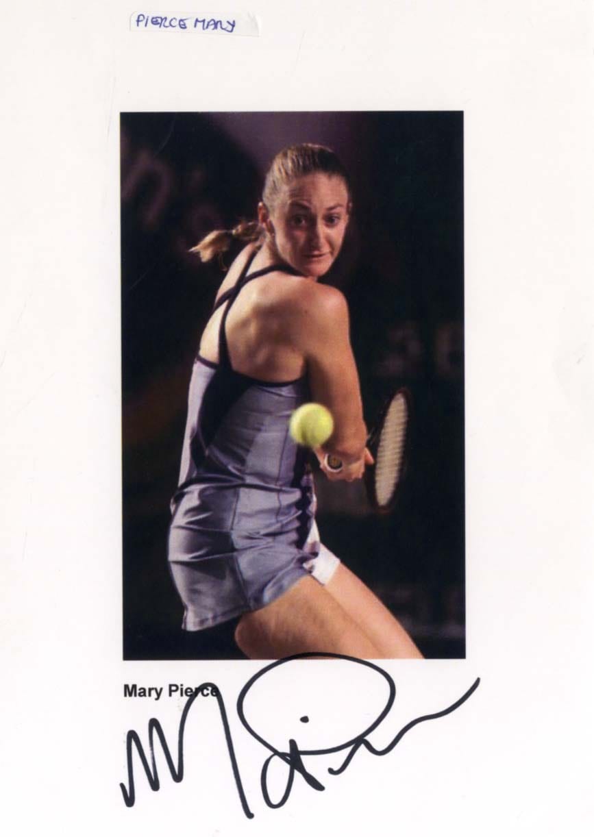 Amélie &amp; Mary Mauresmo &amp; Pierce Autograph Autogramm | ID 14882296594813