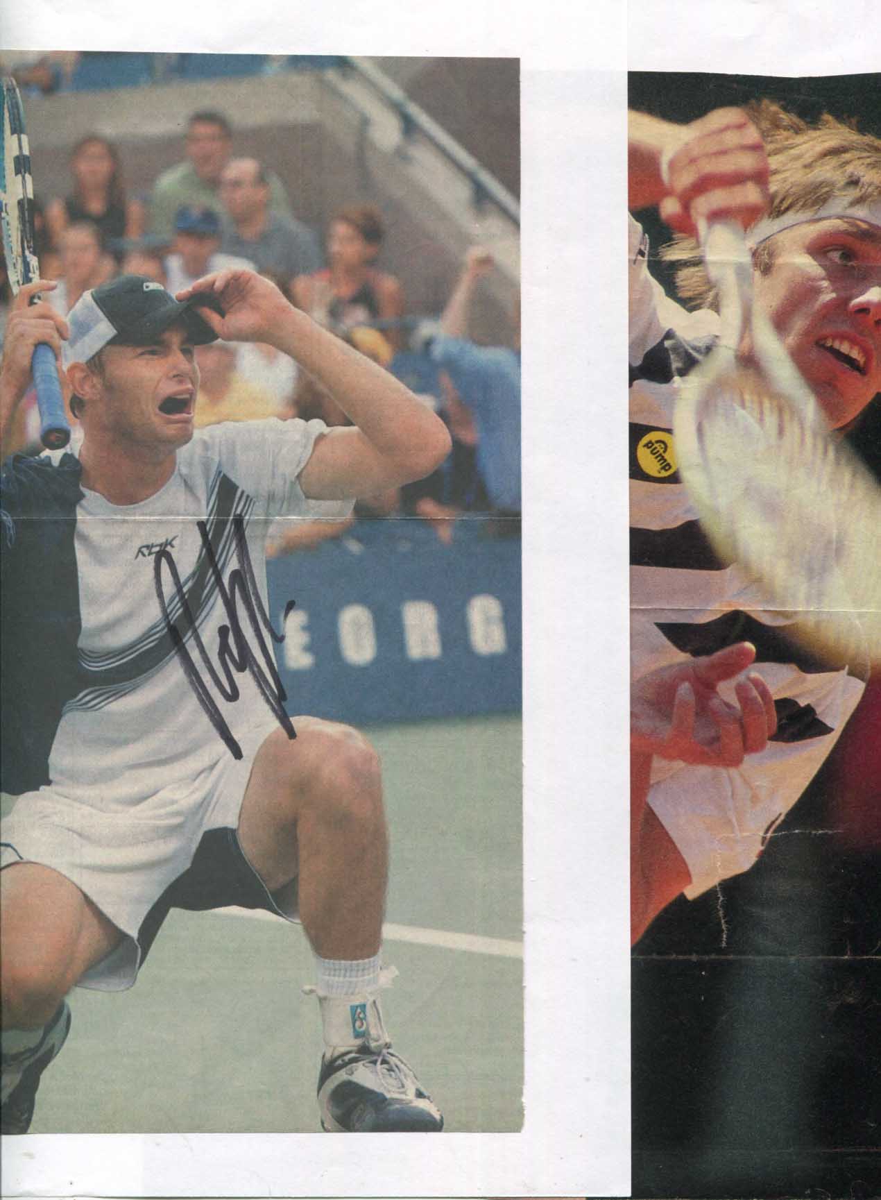 Andy &amp; Michael Roddick &amp; Stich Autograph Autogramm | ID 14857581134205