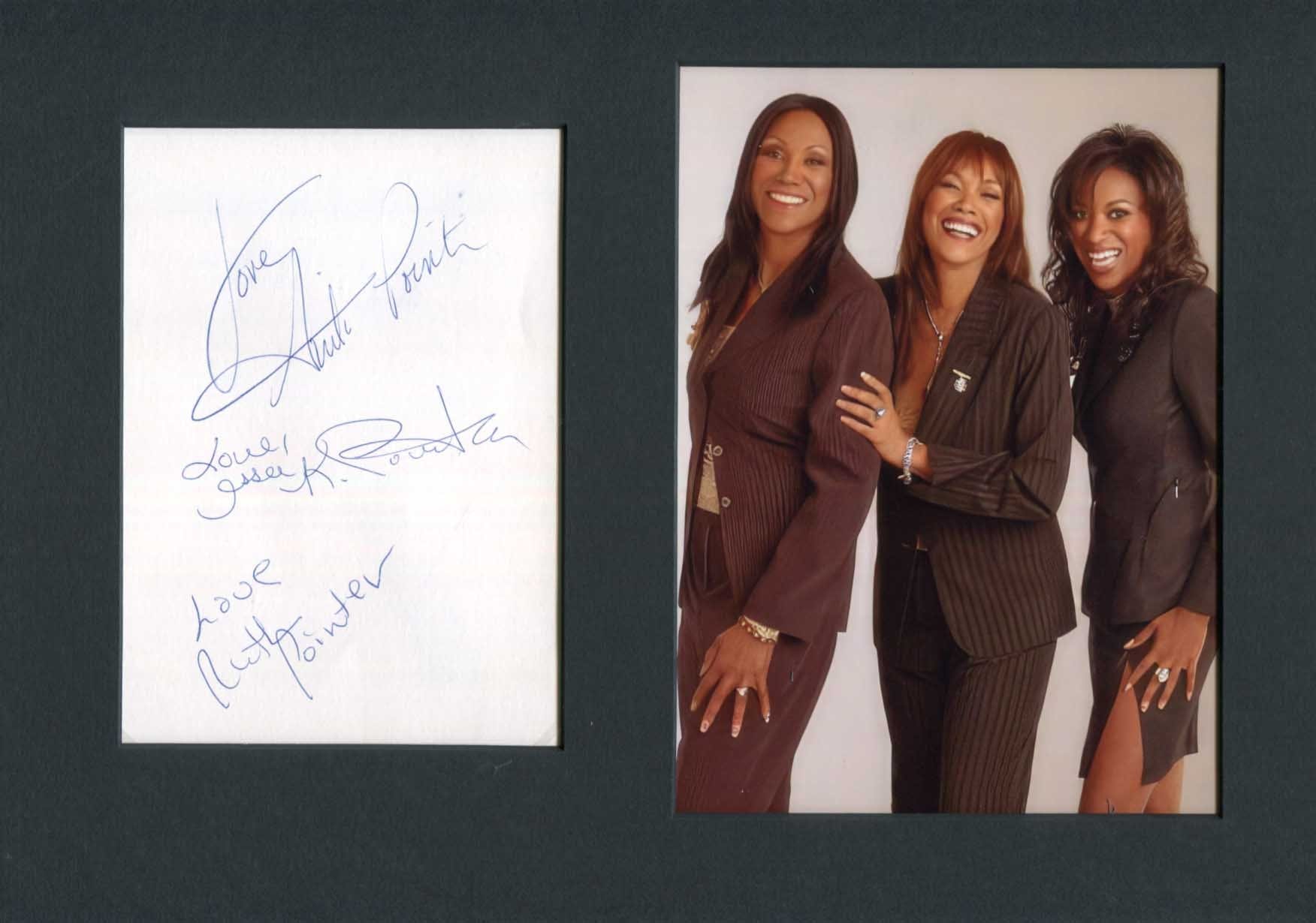 Anita, Issa &amp; Ruth The Pointer Sisters Autograph Autogramm | ID 8559202140309