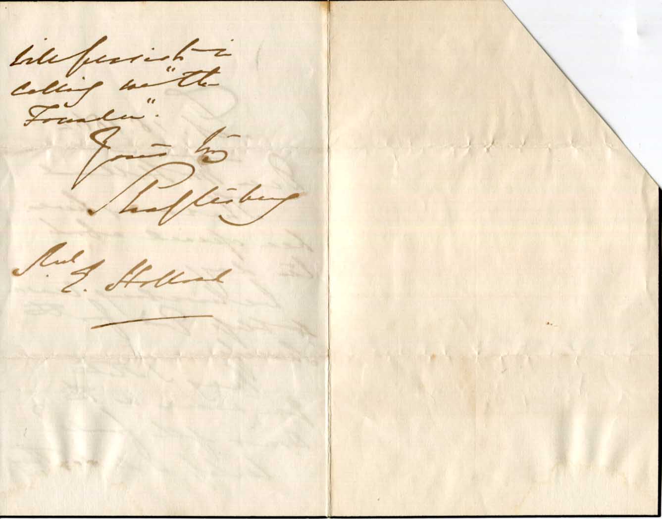 Anthony Ashley-Cooper, 7th Earl of Shaftesbury Autograph