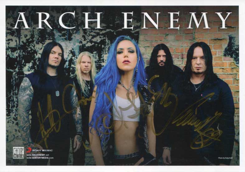  Arch Enemy Autograph Autogramm | ID 8460451348629