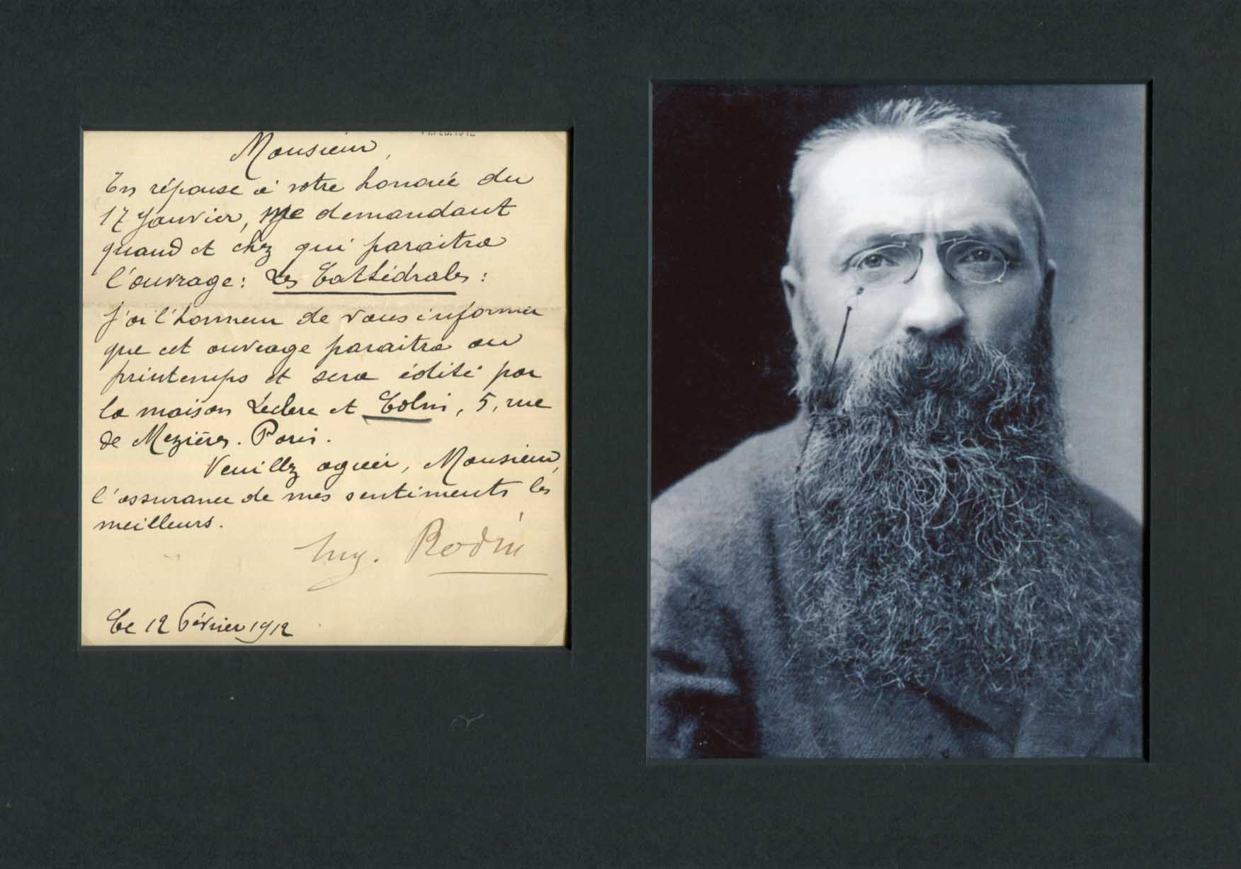 Auguste Rodin Autograph Autogramm | ID 8552641265813