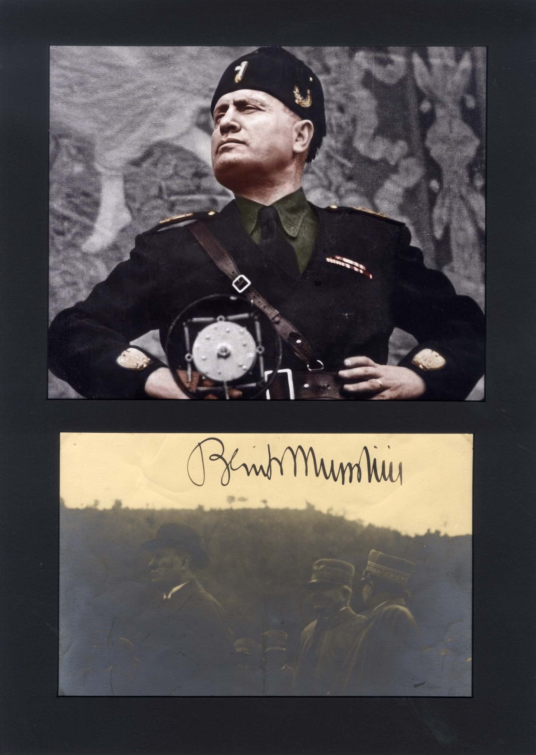 Benito Mussolini Autograph Autogramm | ID 8534138355861