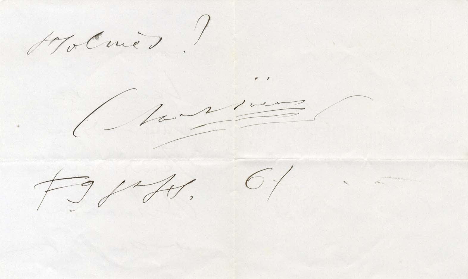 Camille Saint-Saens Autograph Autogramm | ID 8558529347733