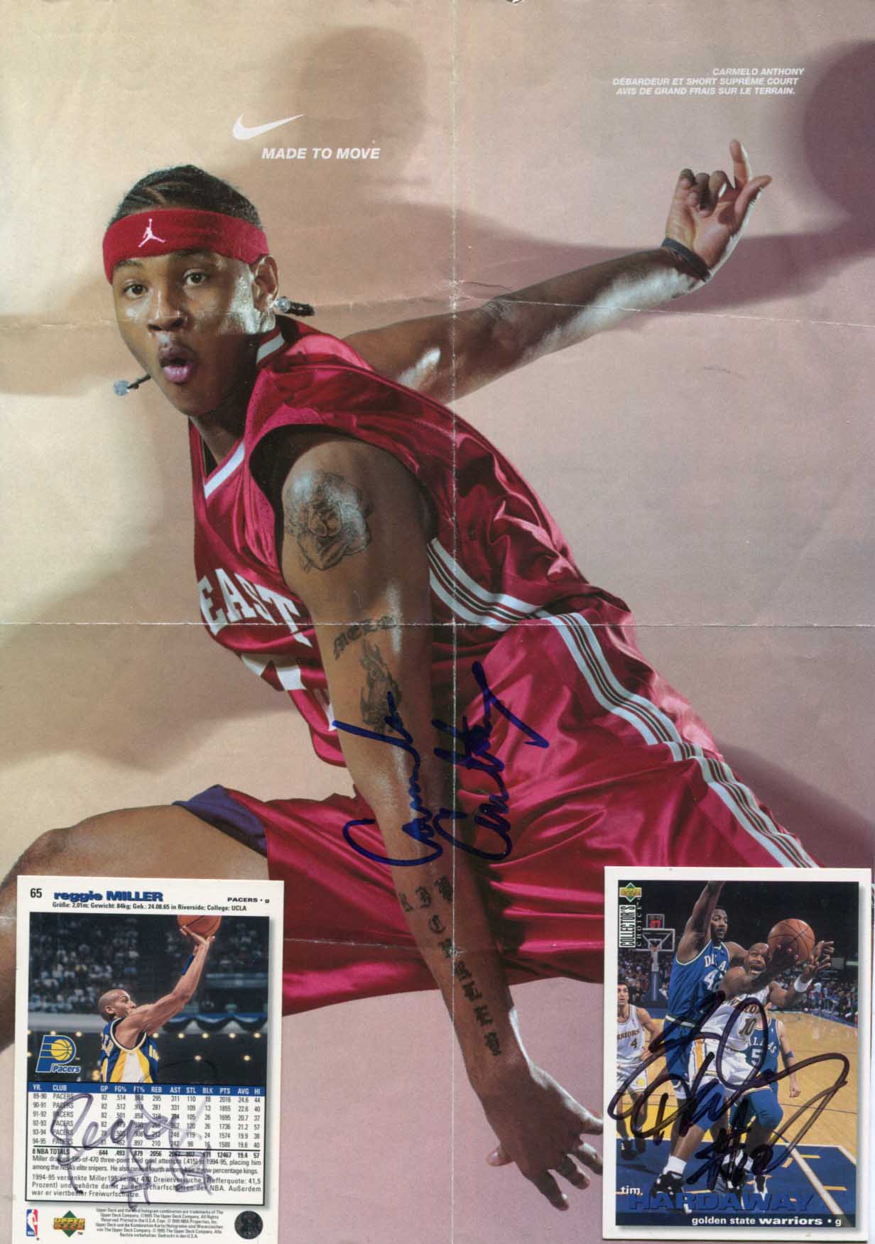 Carmelo Kyam &amp; Reggie &amp; Tim Anthony &amp; Miller &amp; Hardaway Autograph Autogramm | ID 14836827062653