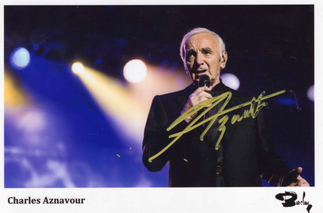 Charles Aznavour Autograph Autogramm | ID 8082542166165