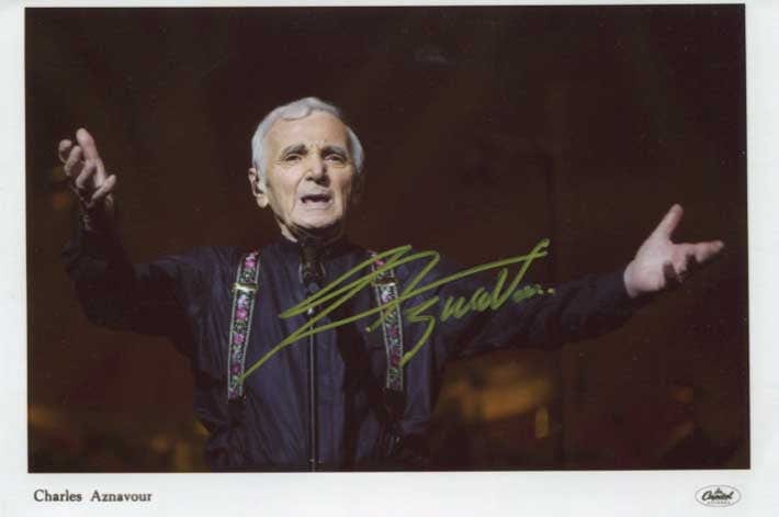 Charles Aznavour Autograph Autogramm | ID 8480779567253