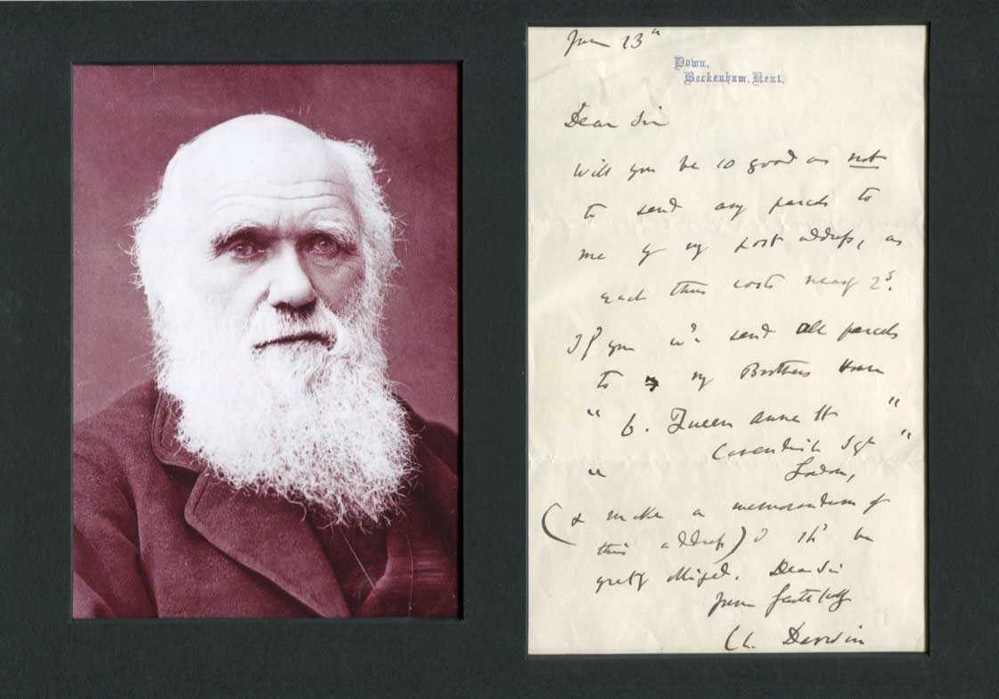 Charles Darwin Autograph Autogramm | ID 8382125277333