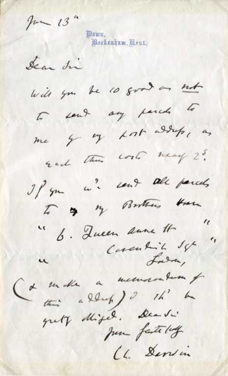 Charles Darwin Autograph Autogramm | ID 8382125277333