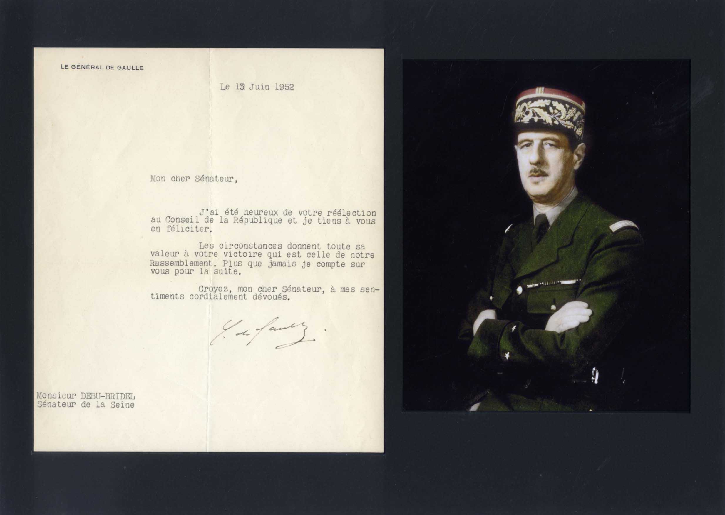 Charles de Gaulle Autograph Autogramm | ID 8546642722965