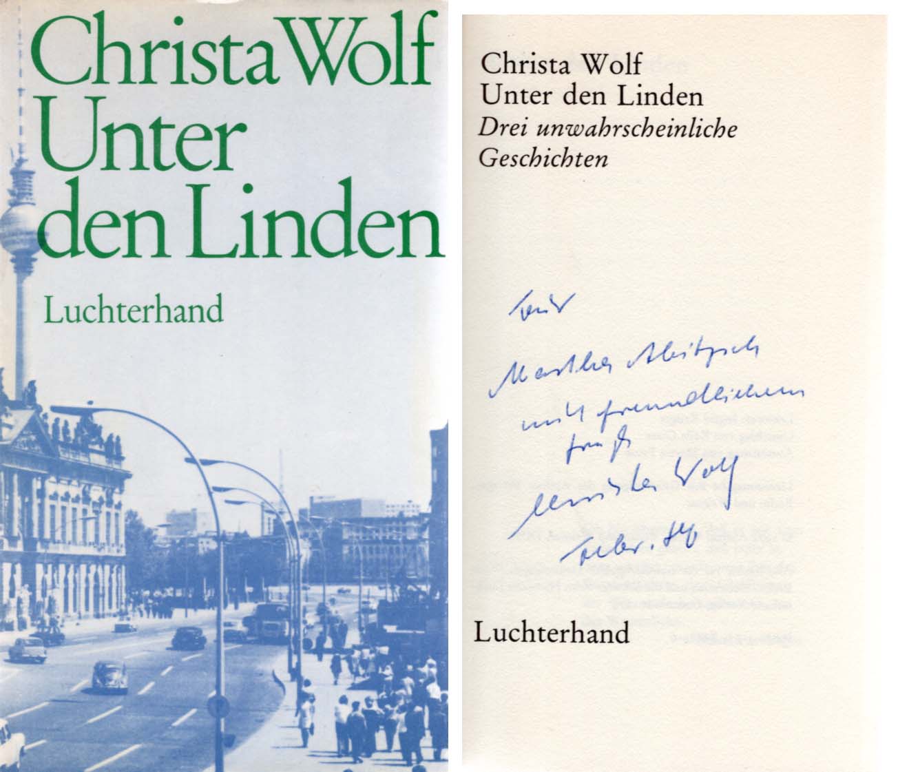 Christa Wolf Autograph Autogramm | ID 7978610229397