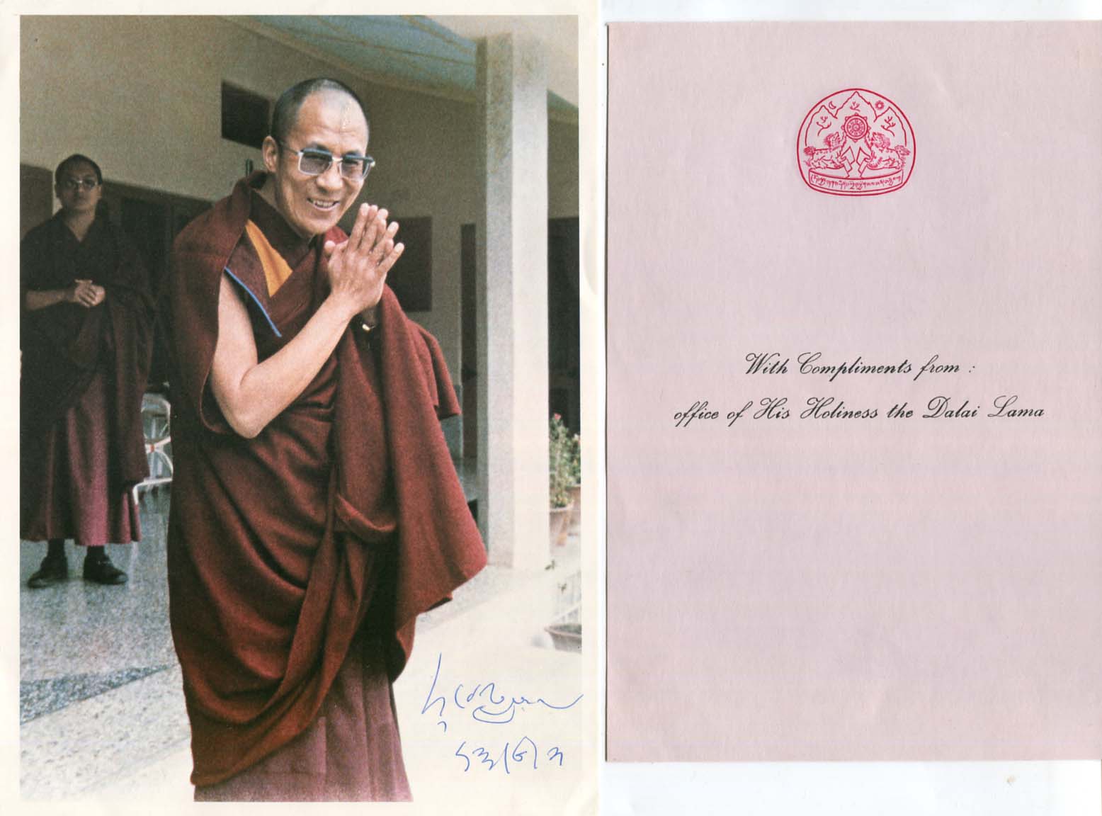  Dalai Lama Autograph Autogramm | ID 7925591474325