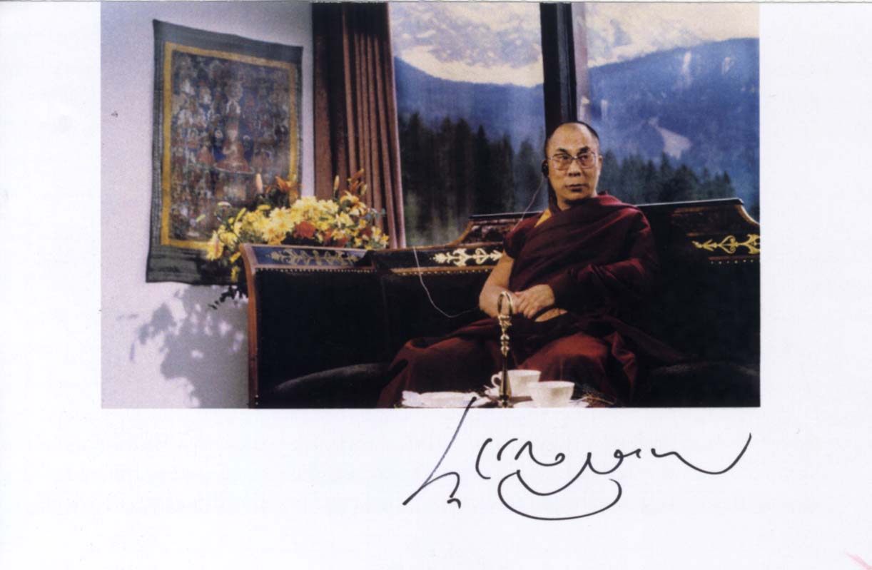  Dalai Lama Autograph Autogramm | ID 14664353710461