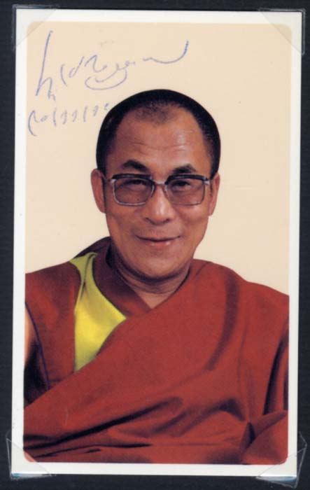  Dalai Lama Autograph Autogramm | ID 14955630068093