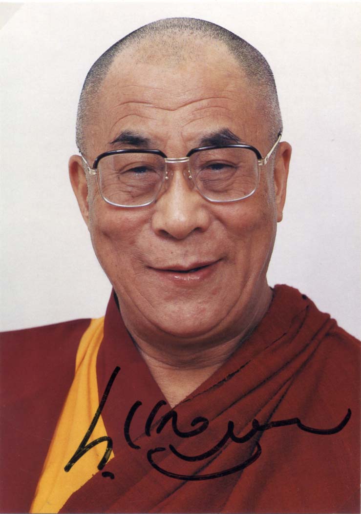  Dalai Lama Autograph Autogramm | ID 8424539193493
