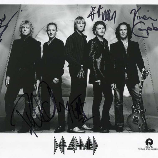 Def Leppard Autograph | signed photographs