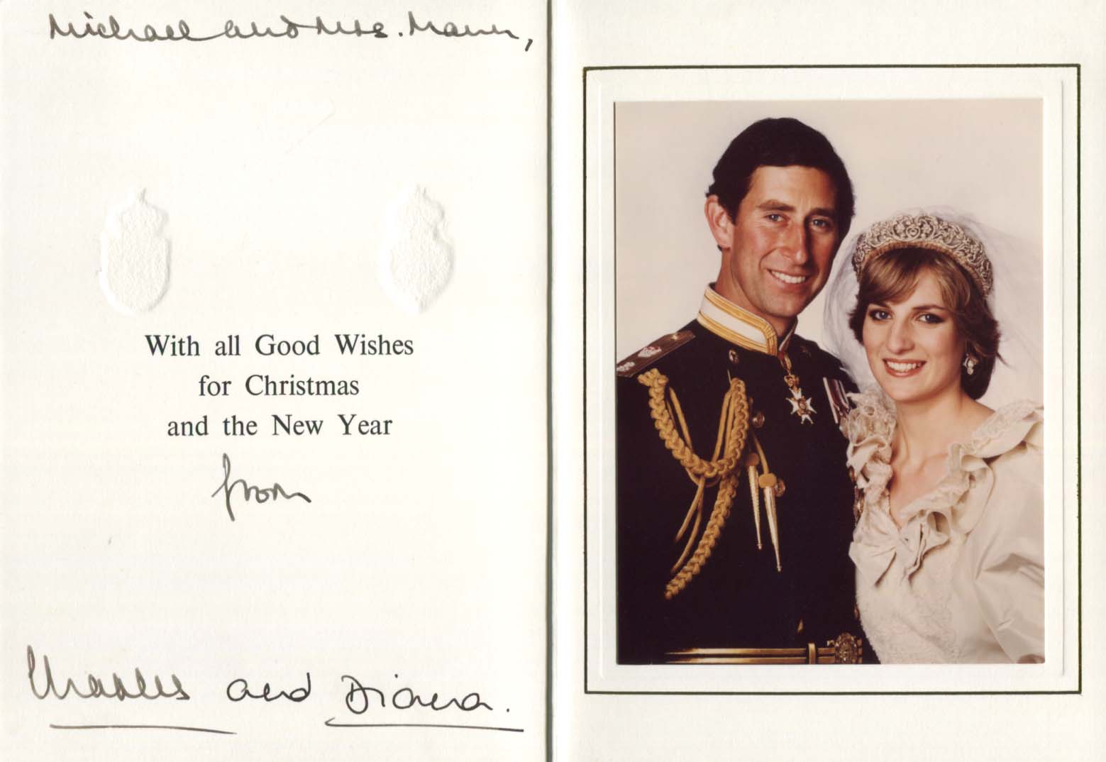 Diana &amp; Charles Spencer &amp; Prince of Wales Autograph Autogramm | ID 8322038956181