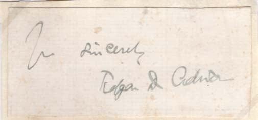 Edgar Douglas Adrian Autograph Autogramm | ID 8055838212245