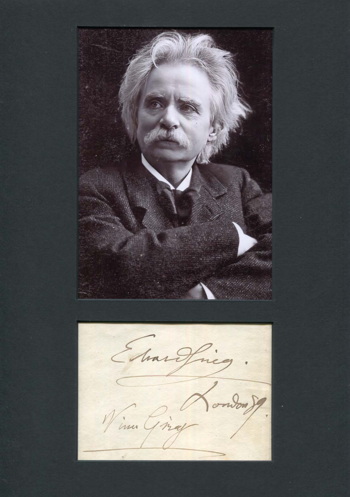 Edvard Hagerup Grieg Autograph Autogramm | ID 8044962185365