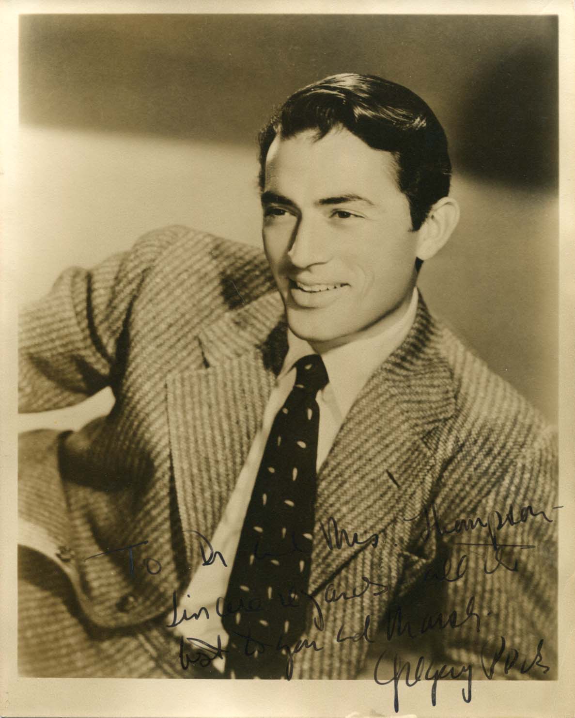 Eldred Gregory Peck Autograph Autogramm | ID 8119038279829