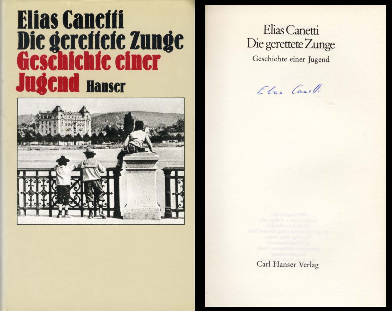 Elias Canetti Autograph Autogramm | ID 14939416625533