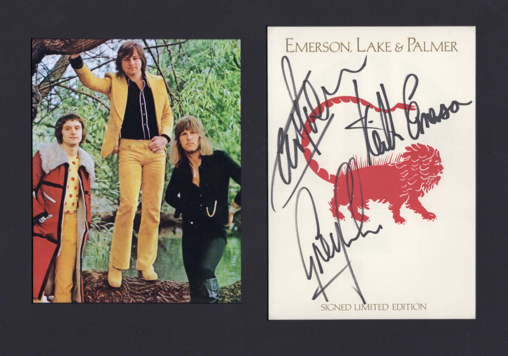  Emerson, Lake &amp; Palmer Autograph Autogramm | ID 8039017611413