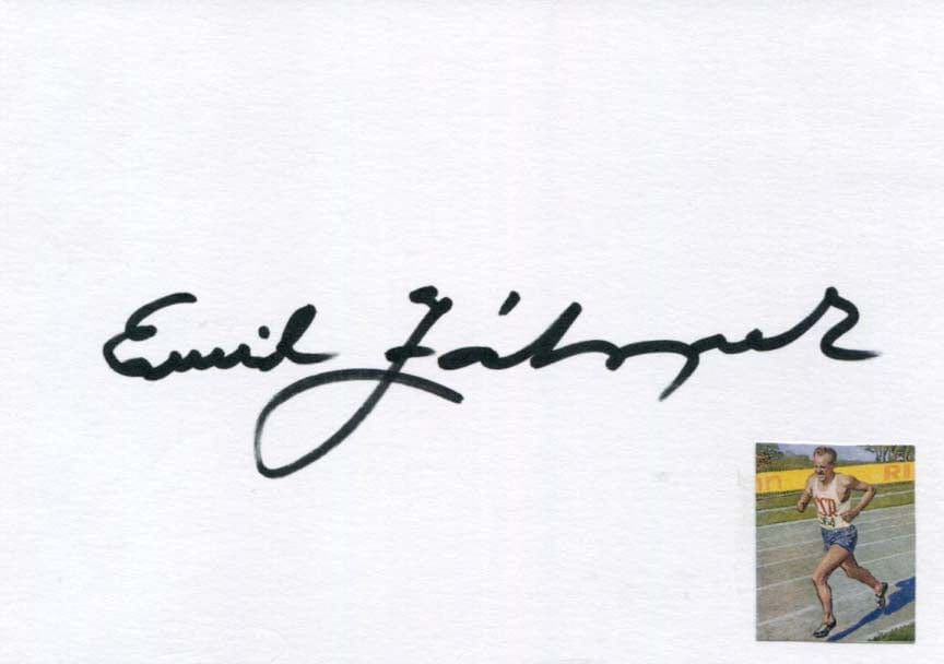 Emil Zatopek Autograph Autogramm | ID 8155831468181