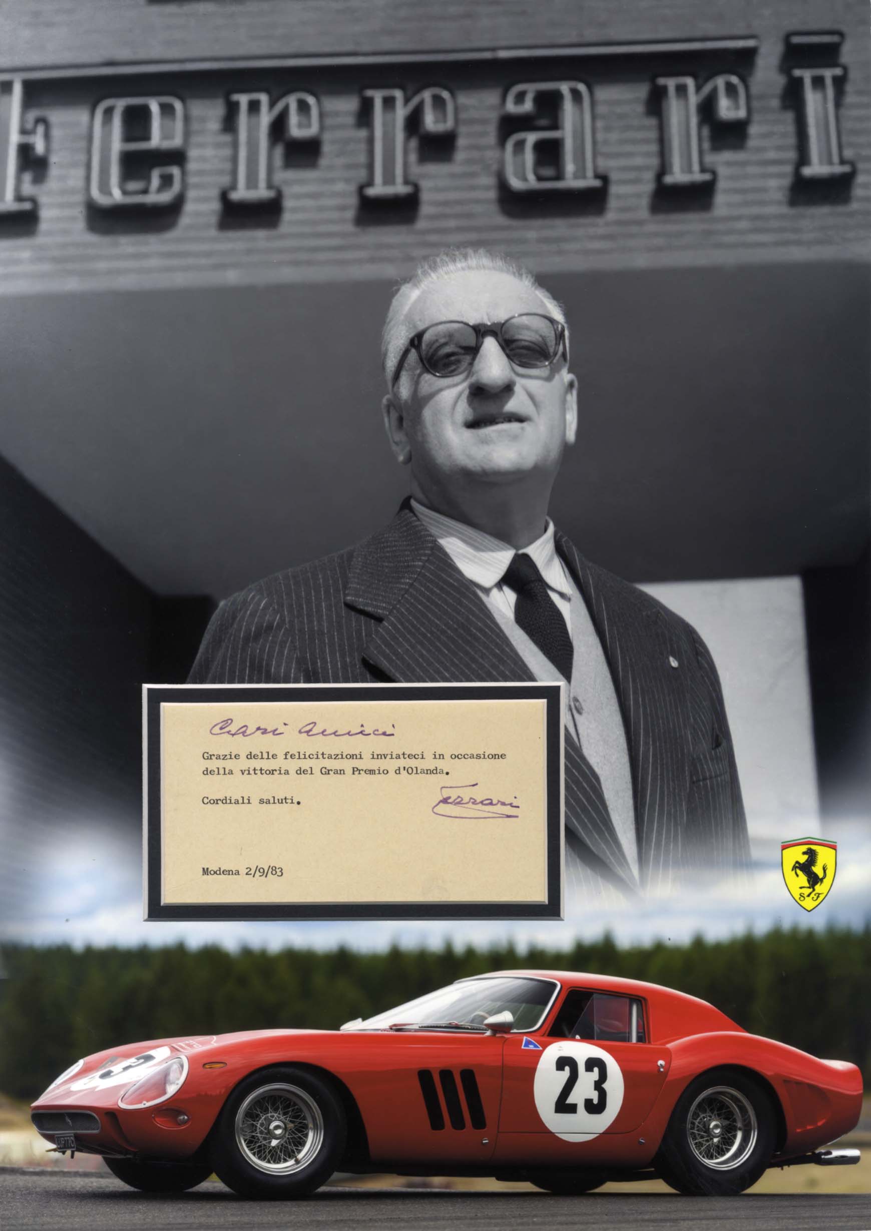 Enzo Ferrari Autograph Autogramm | ID 8380315271317