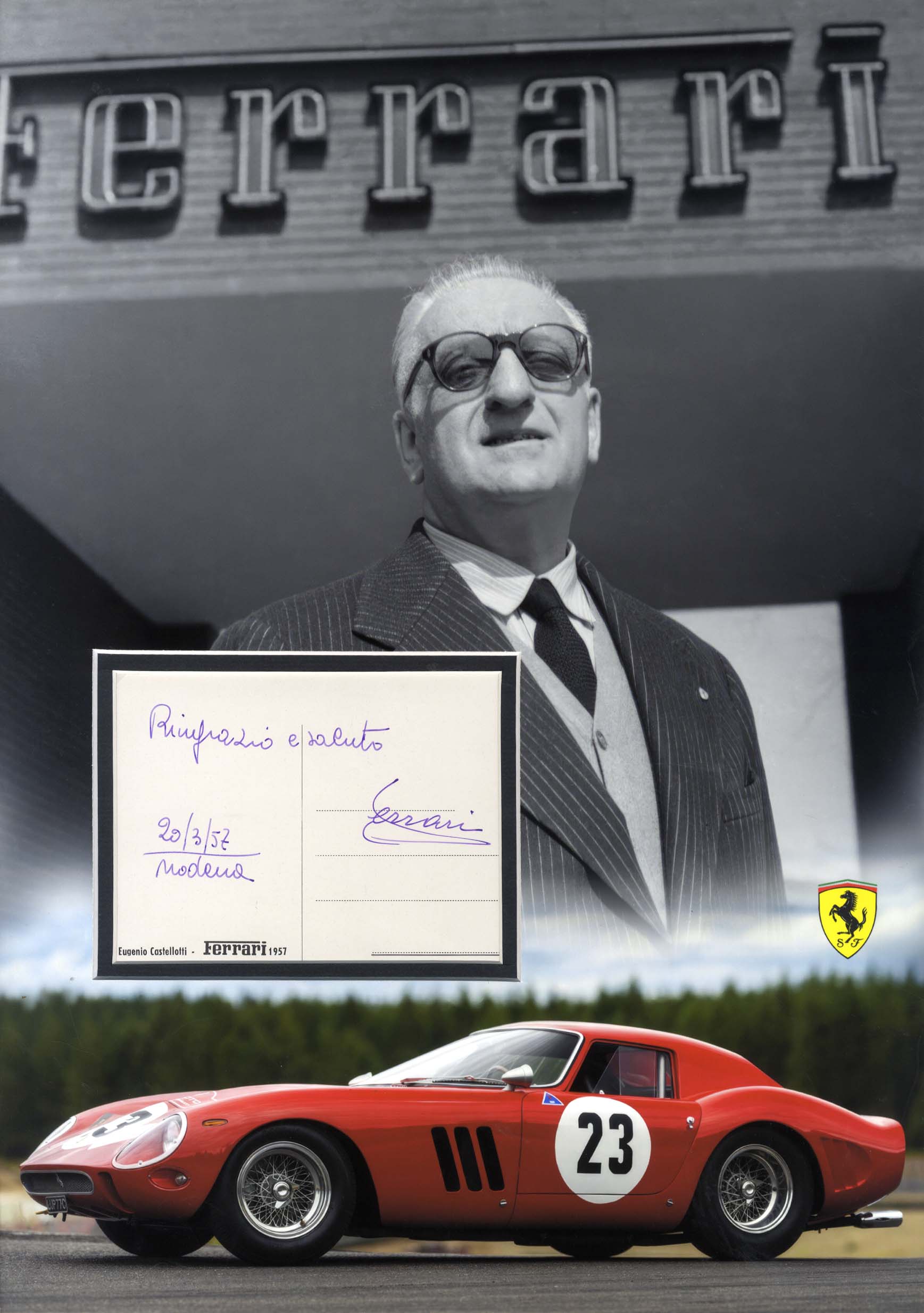 Enzo Ferrari Autograph Autogramm | ID 14602199269757