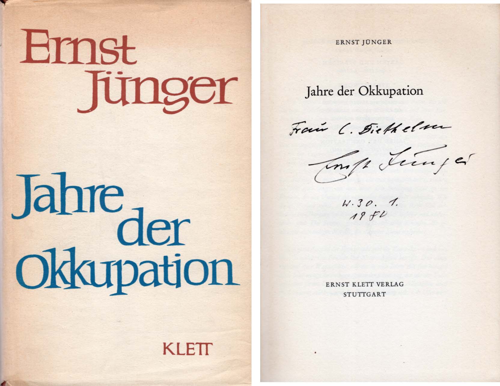 Ernst Jünger Autograph Autogramm | ID 7983527657621