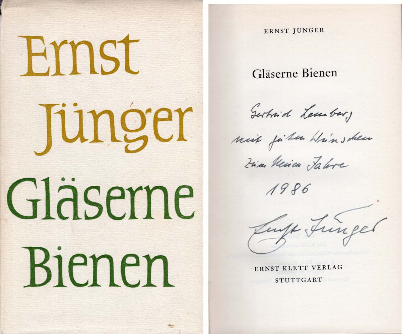 Ernst Jünger Autograph Autogramm | ID 8480492552341