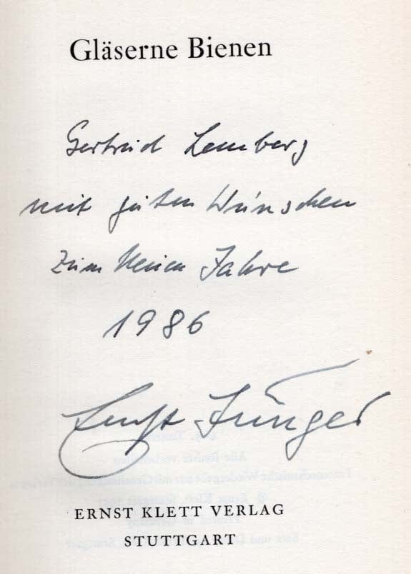 Ernst Jünger Autograph Autogramm | ID 8480492552341