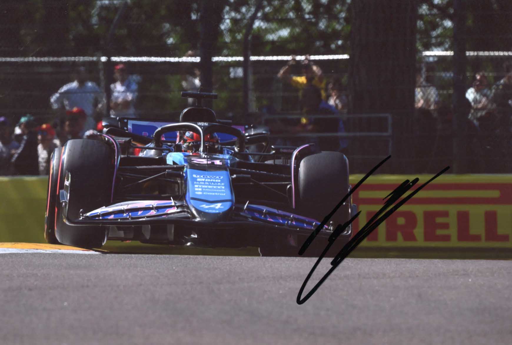 Esteban  Ocon Autograph Autogramm | ID 14587857109373