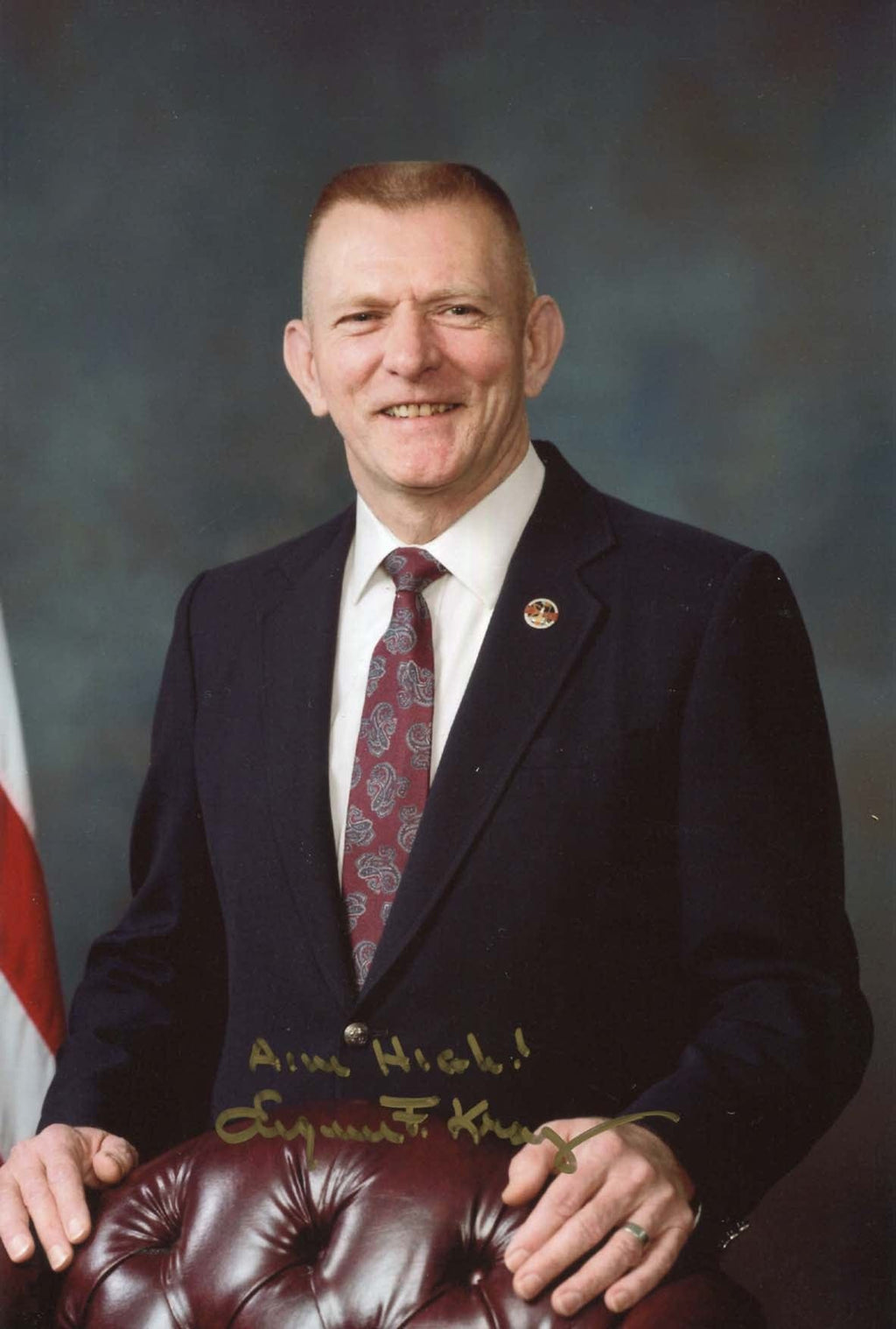 Eugene `Gene` Kranz Autogramm, signiertes Photo