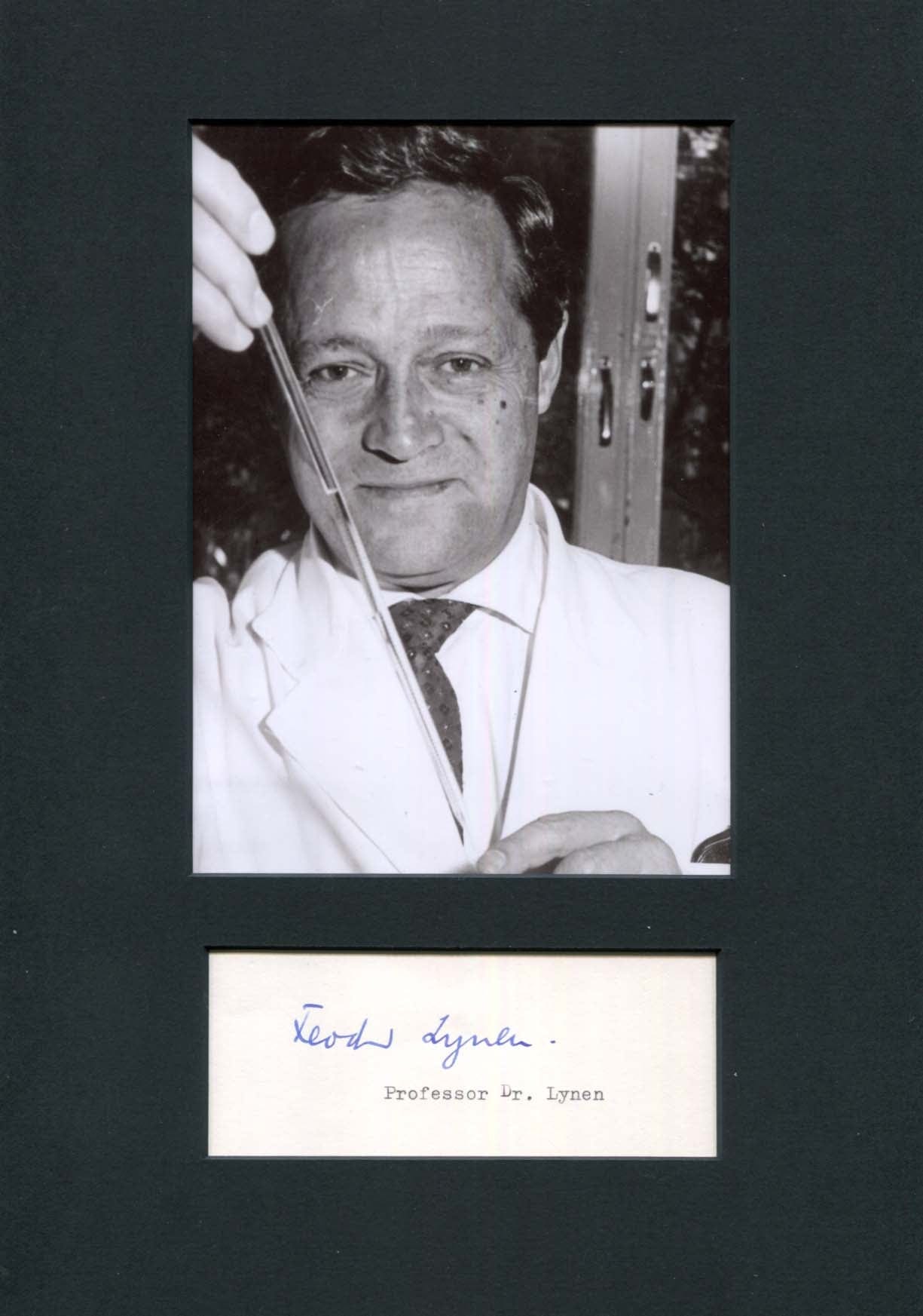 Feodor Felix Konrad Lynen Autograph Autogramm | ID 8028834988181