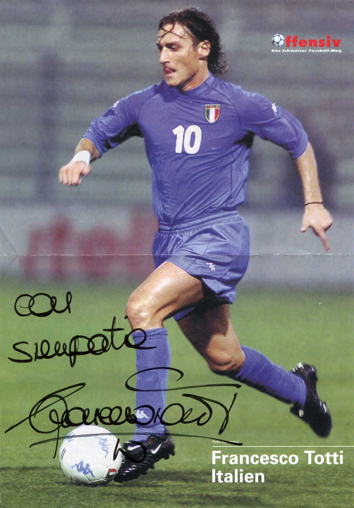 Francesco  Totti Autograph Autogramm | ID 14857870803325